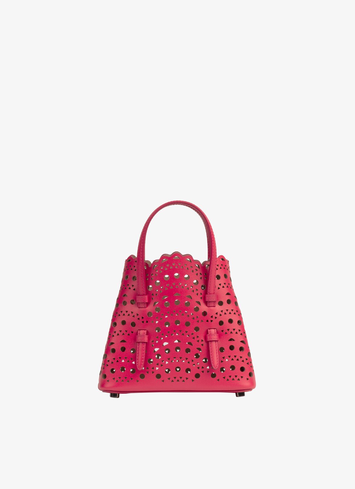 MINA 16 BAG IN VIENNE WAVE CALFSKIN ALAÏA RASPBERRY PINK MINA 16 BAG IN VIENNE WAVE CALFSKIN